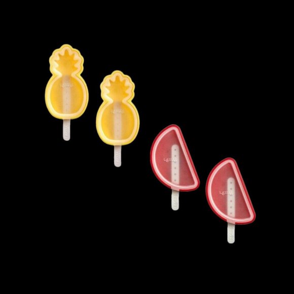 Lekue Tropical Fruit Ice Cream Molds Set of 8 -Colorful & Fun Treats! New In Box - Picture 7 of 7
